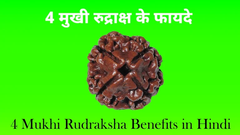 4 Mukhi Rudraksha Benefits in Hindi