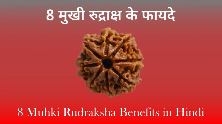 8 Muhki Rudraksha Benefits in hindi, 8 मुखी रुद्राक्ष के फायदे