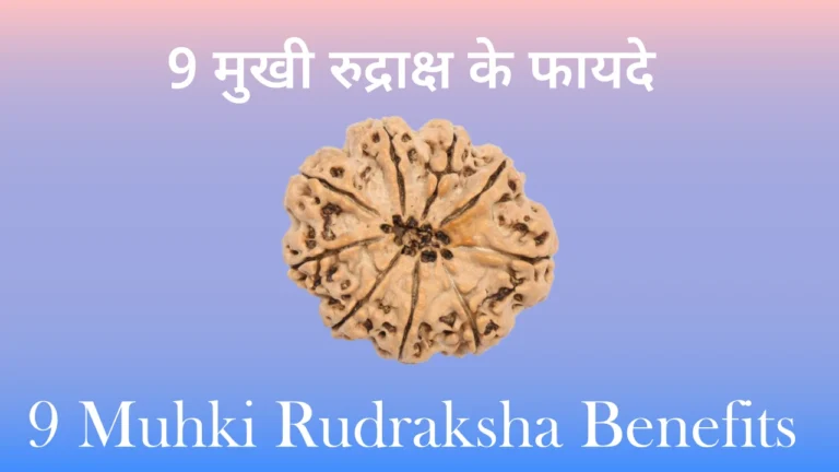 9 मुखी रुद्राक्ष के फायदे, 9 mukhi rudraksha benefits in hindi