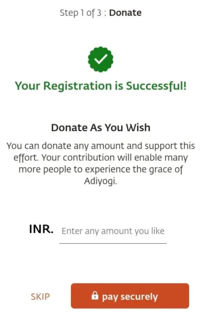 rudraksha diksha donate as you wish